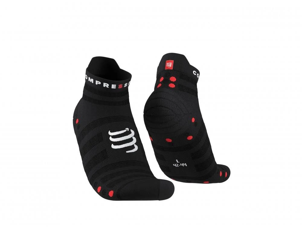 Compressport Pro Racing Socks V4.0 Ultralight Run (Low) Black/Red
